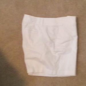 White chino shorts